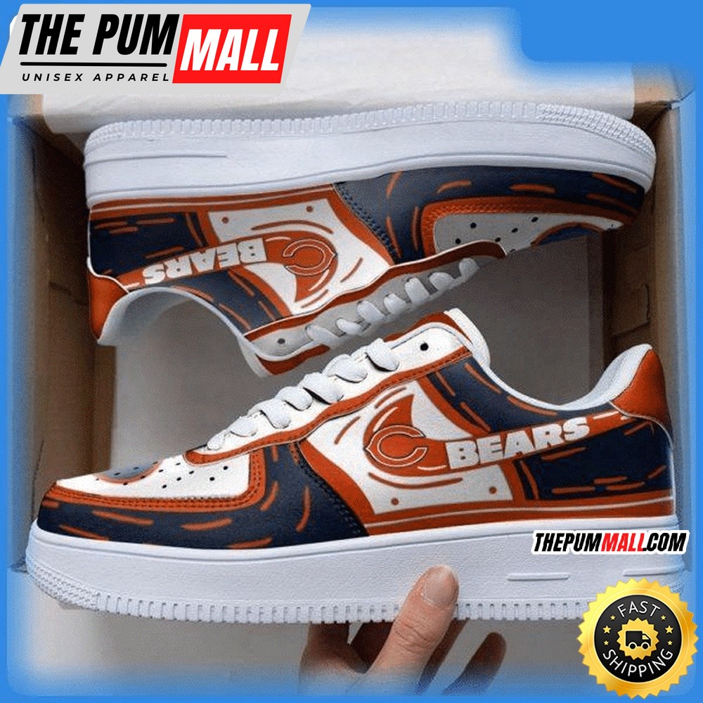 NFL Chicago Bears Air Force 1 Shoes Sneaker Trending For Fans