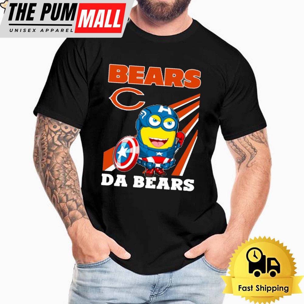 NFL Chicago Bears Captain America Minion Da Bears Unisex T-Shirt