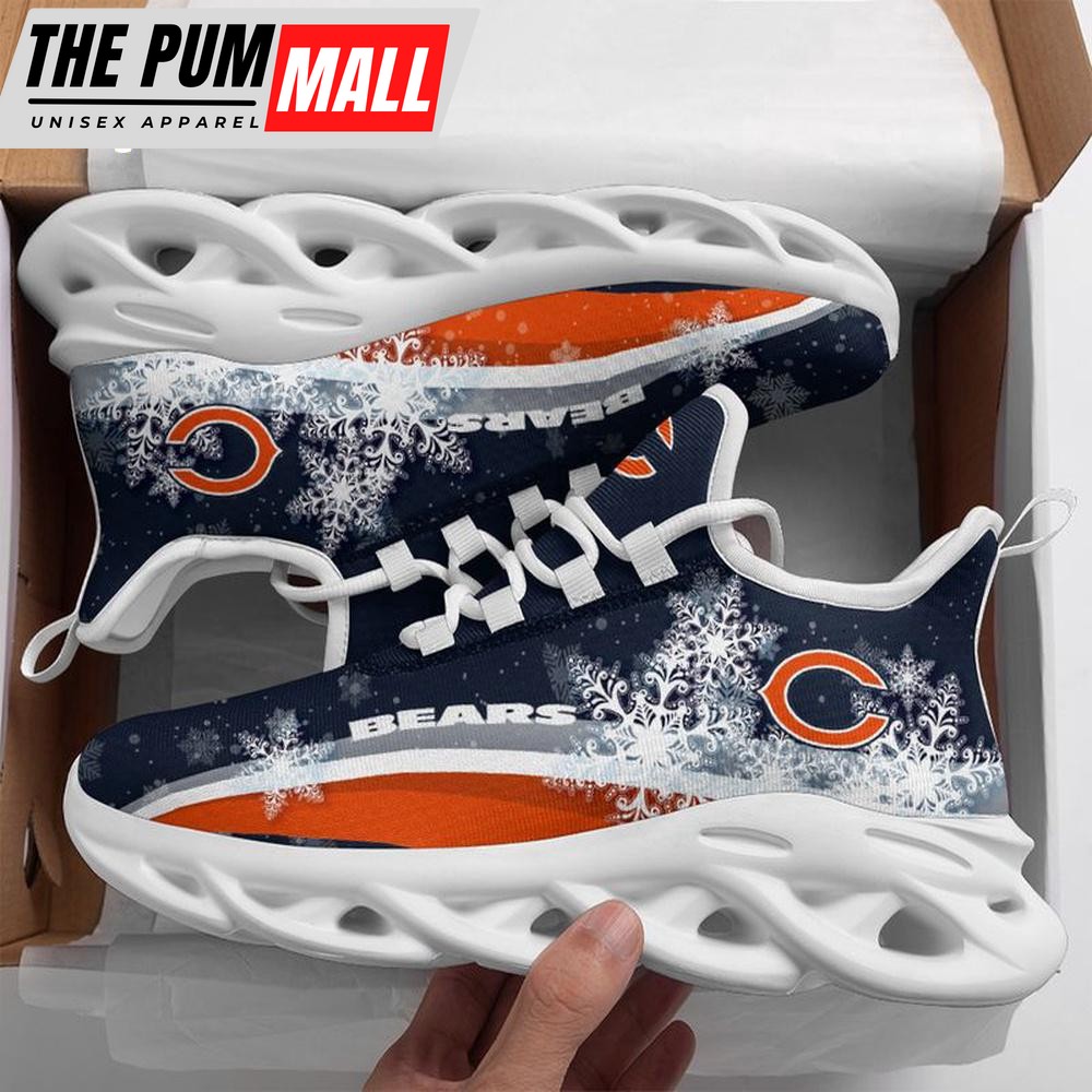 NFL Chicago Bears Christmas Snow Max Soul Shoes For Men Women