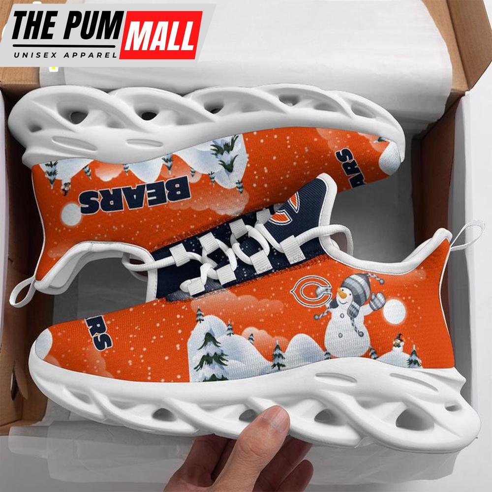 NFL Chicago Bears Christmas Snowman Max Soul Shoes