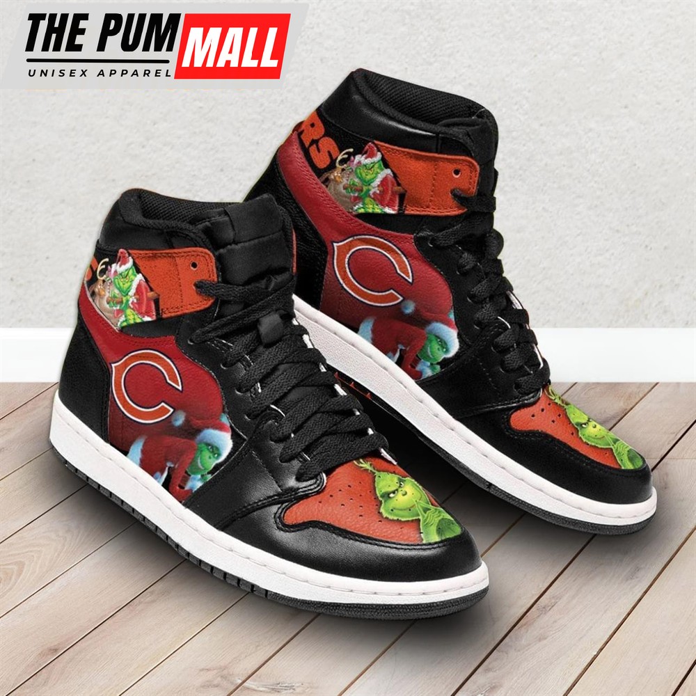 NFL Chicago Bears Football Logo Team Air Jd 1 Hightop Shoes Sneakers