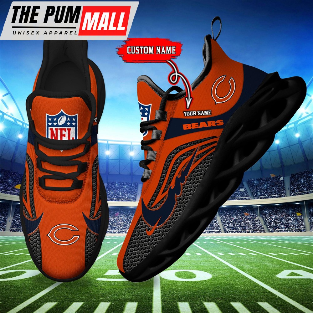 NFL Chicago Bears Football Team New Design Max Soul Shoes Sneaker