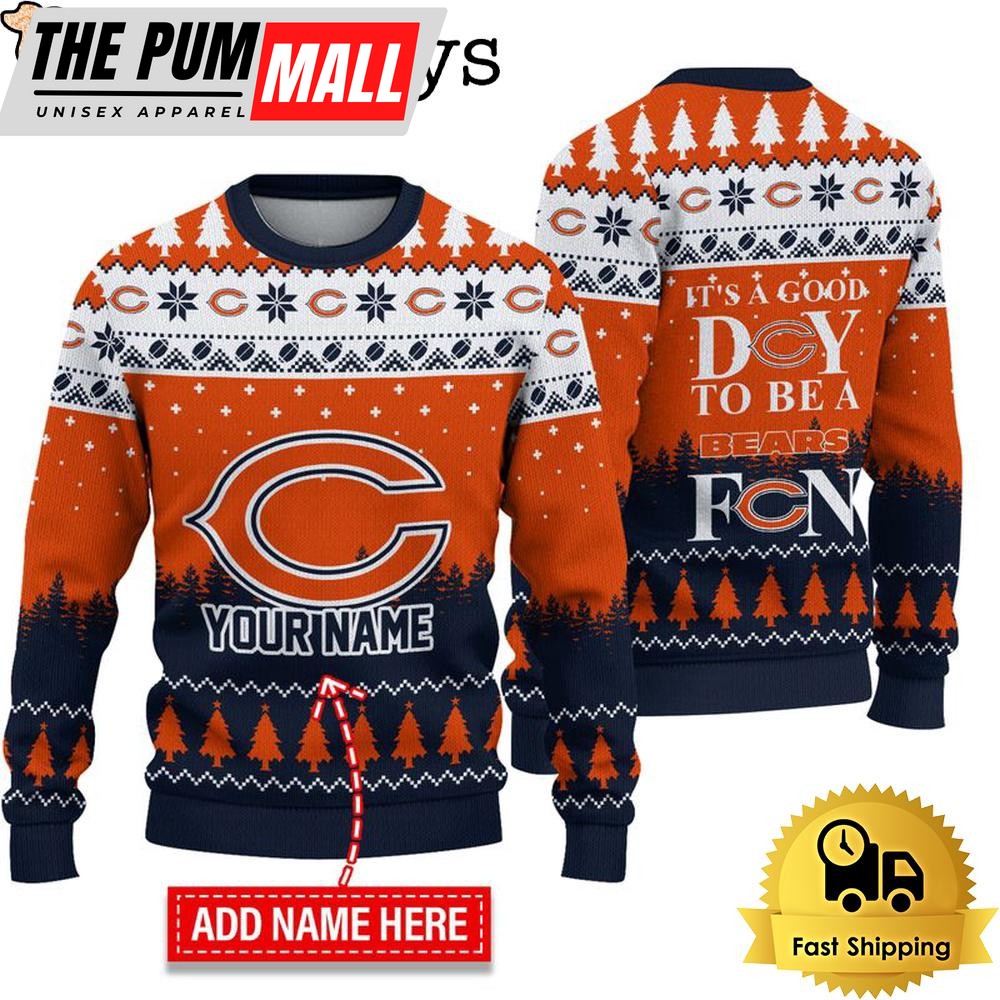 NFL Chicago Bears It’s A Good Day To Be A Fan Ugly Christmas Sweater