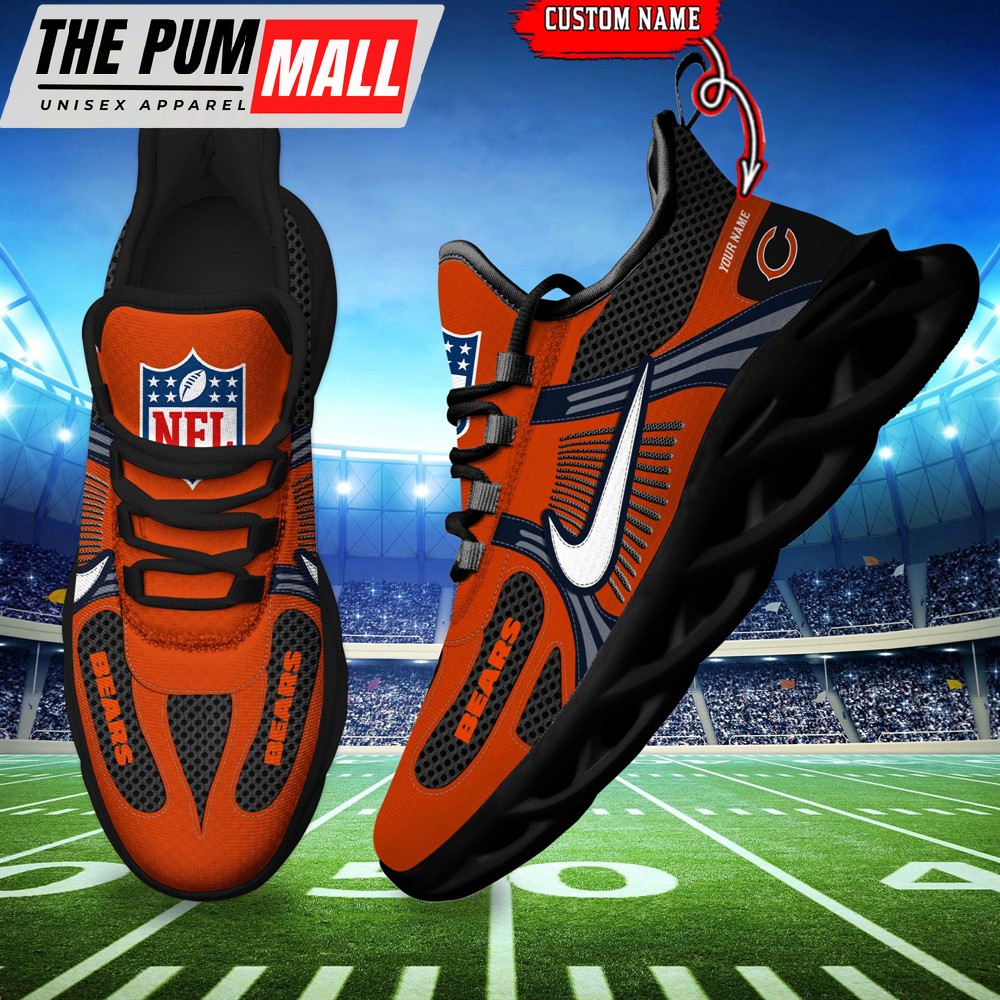 NFL Chicago Bears Logo Football Team New Season Max Soul Shoes