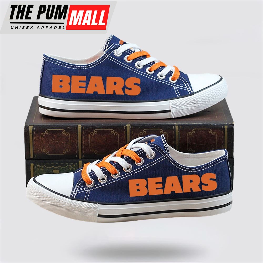 nfl-chicago-bears-low-top-canvas-print-chrismas-design-shoes-sport-sneakers-svjzpk3e NFL Chicago Bears Low Top Canvas Print Chrismas Design Shoes Sport Sneakers