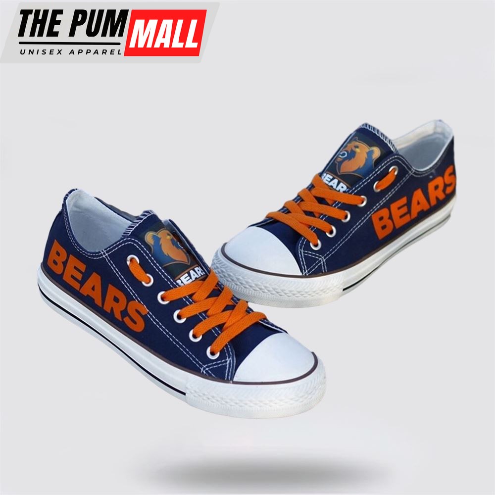 nfl-chicago-bears-low-top-canvas-shoes-sport-sneakers-dominate-the-streets-with-7d0t3e9w NFL Chicago Bears Low Top Canvas Shoes Sport Sneakers Dominate The Streets With Authentic Nfl Style