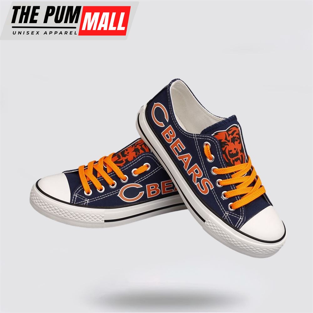nfl-chicago-bears-low-top-canvas-shoes-sport-sneakers-fuel-your-passion-for-the-12ony7qc NFL Chicago Bears Low Top Canvas Shoes Sport Sneakers Fuel Your Passion For The Game With Every Stride