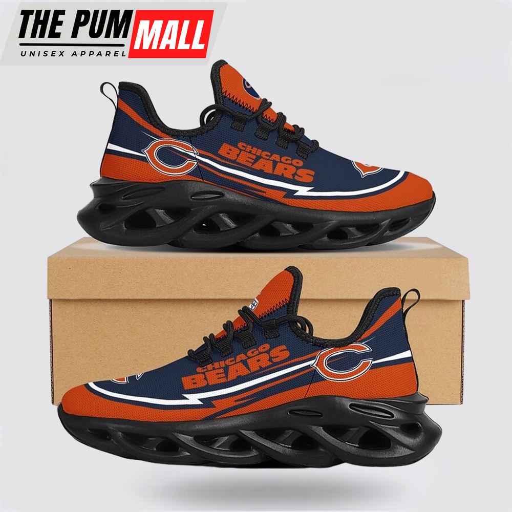 NFL Chicago Bears Max Soul Shoes Sneakers Sport Shoes Fuel Your Passion For The Game With Every Stride