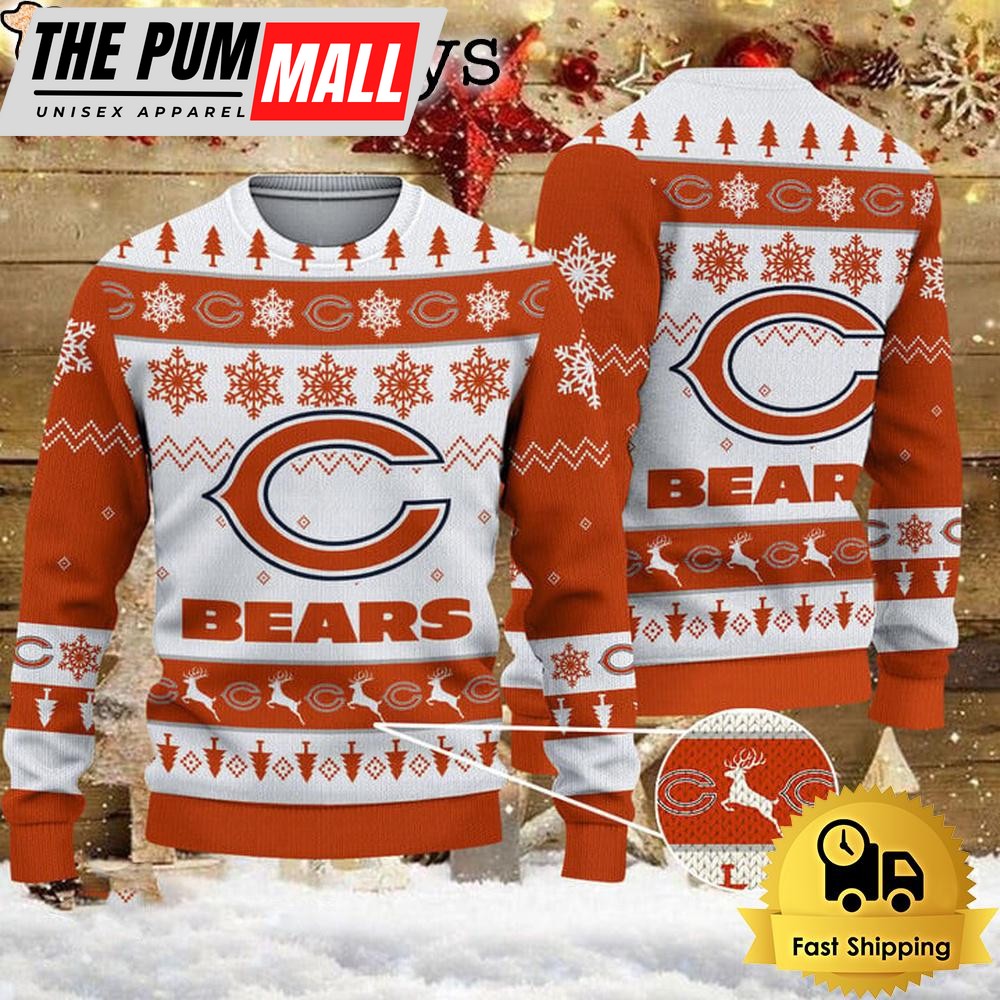 NFL Chicago Bears Team Winter Ugly Christmas Sweater