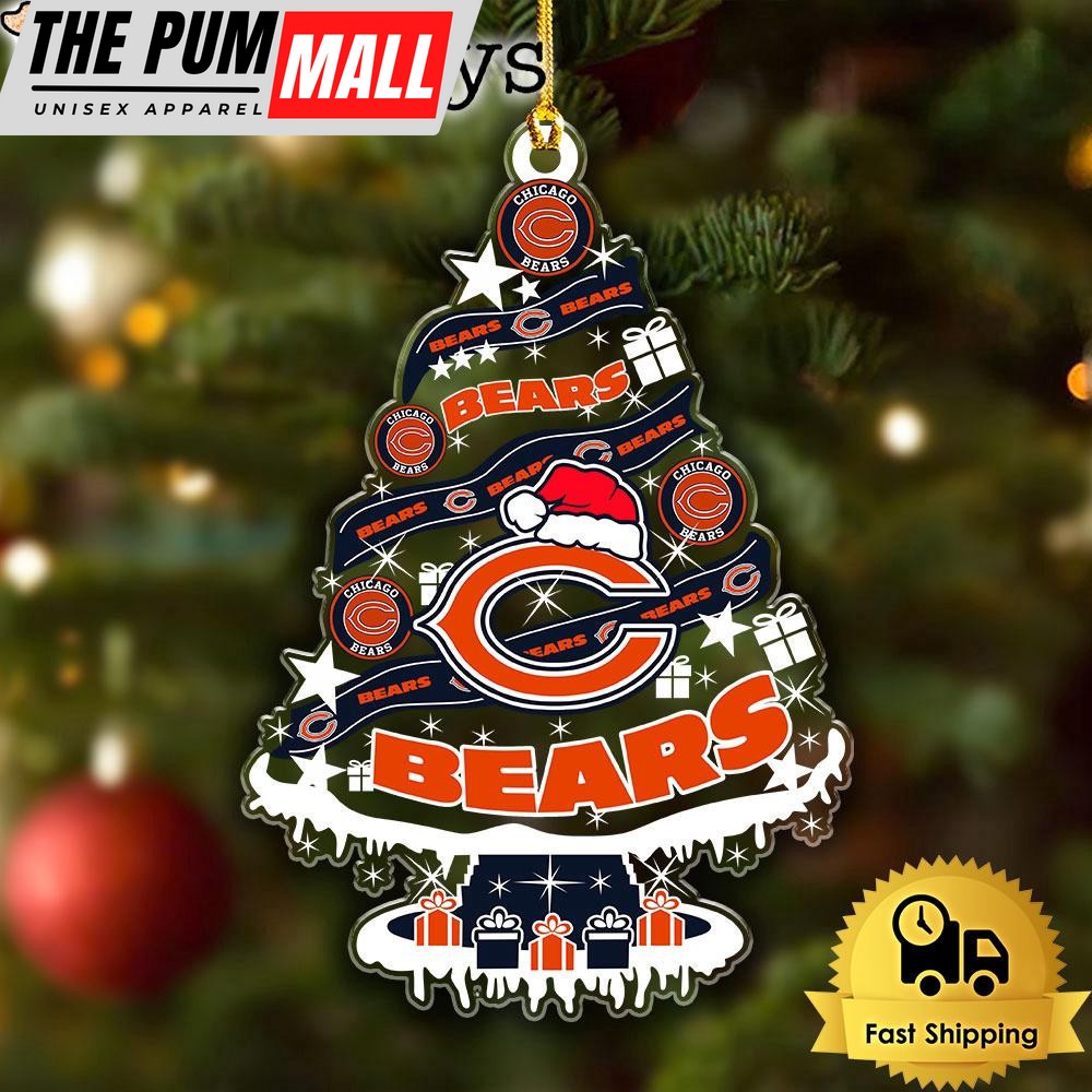 NFL Chicago Bears Tree Christmas Ornament Limited Edition