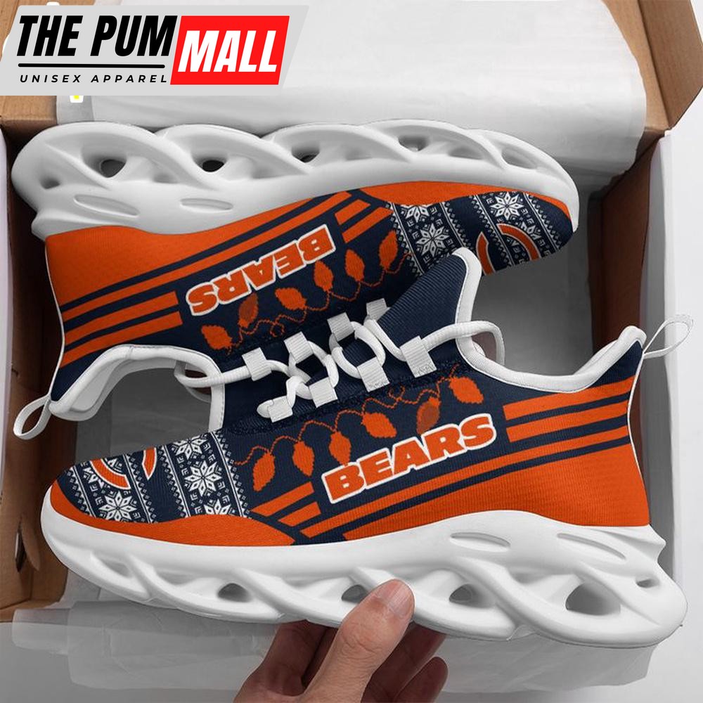 NFL Chicago Bears X-max Santa Claus Christmas Max Soul Shoes
