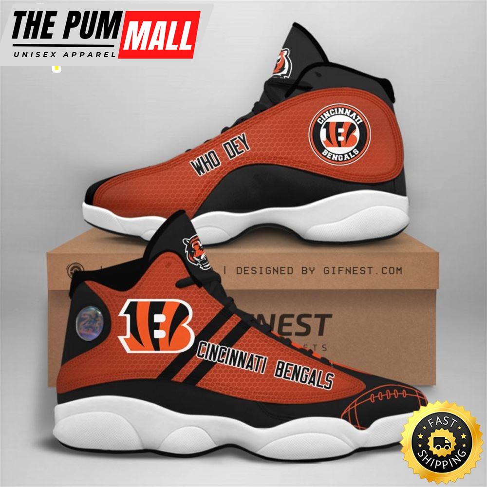 NFL Cincinnati Bengals Air Jd 13 Shoes