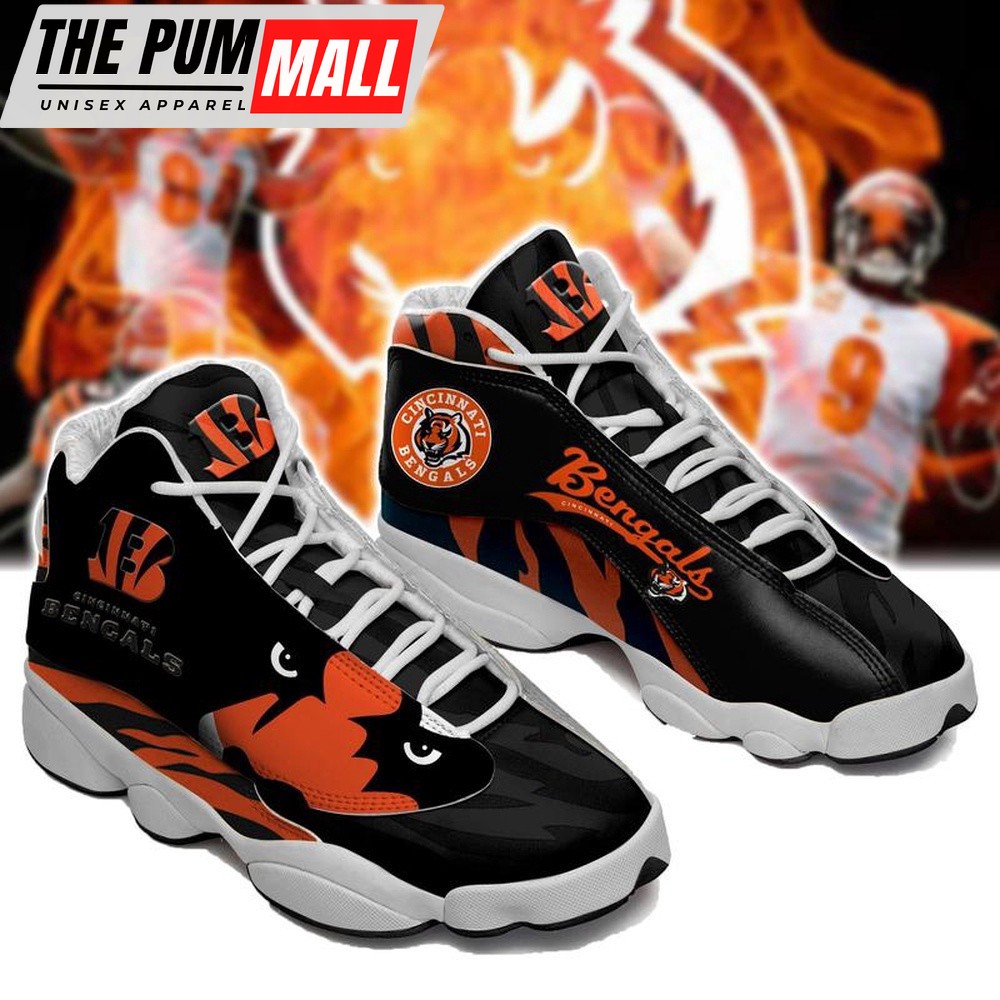 NFL Cincinnati Bengals Air Jd 13 Shoes Sneaker