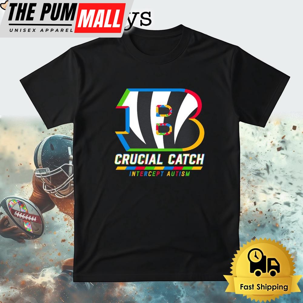 NFL Cincinnati Bengals Autism Awareness T Shirt Crucial Catch