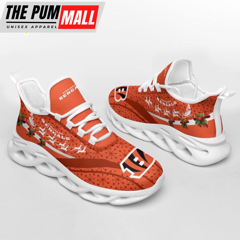 NFL Cincinnati Bengals Christmas Pattern Max Soul Shoes Gift For Fans