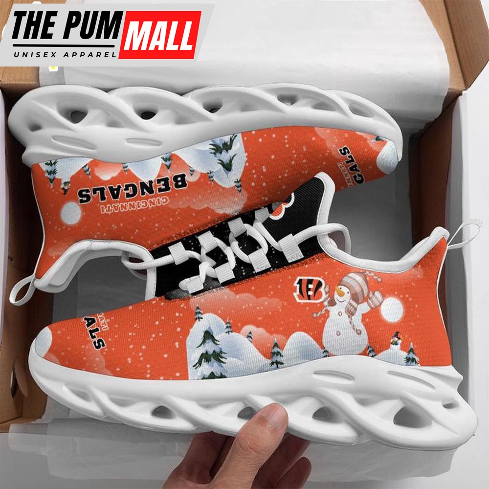 NFL Cincinnati Bengals Christmas Snowman Max Soul Shoes
