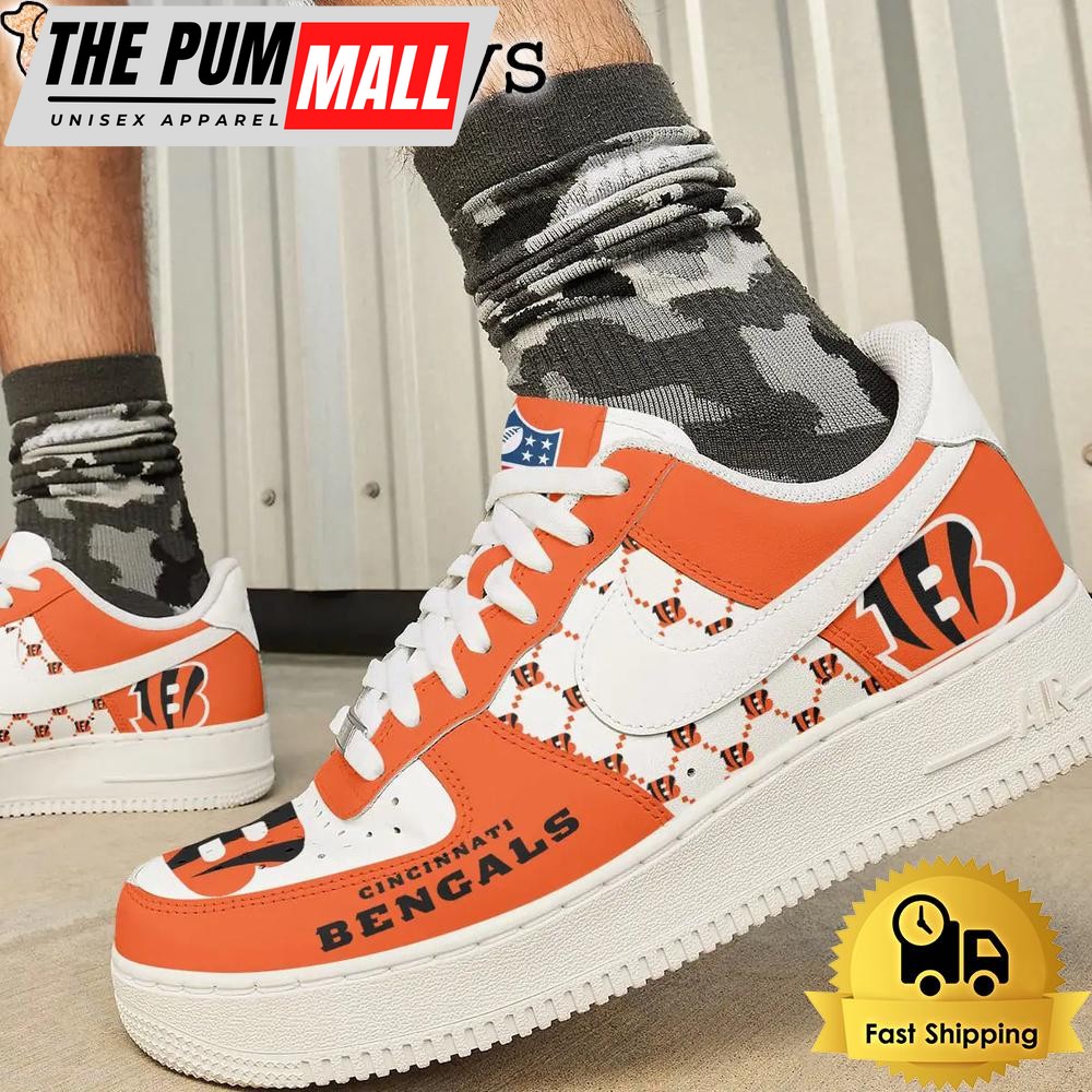 nfl-cincinnati-bengals-every-step-carries-belief-custom-air-force-1-shoes-meo09twt NFL Cincinnati Bengals Every Step Carries Belief Custom Air Force 1 Shoes