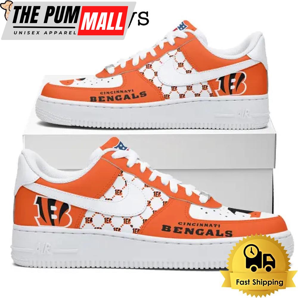 NFL Cincinnati Bengals Every Step Carries Belief Custom Air Force 1 Shoes