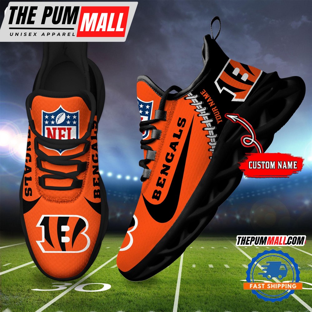 NFL Cincinnati Bengals Football New Season Sneaker Max Soul Shoes