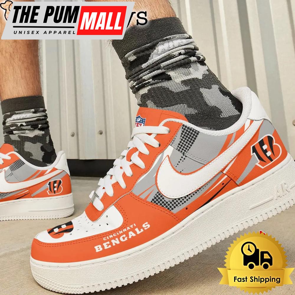 nfl-cincinnati-bengals-football-style-goes-everywhere-custom-air-force-1-shoes-zvy902yb NFL Cincinnati Bengals Football Style Goes Everywhere Custom Air Force 1 Shoes