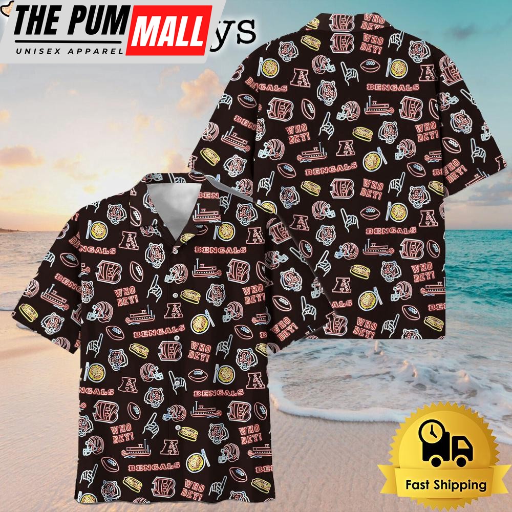 NFL Cincinnati Bengals Game Day Meets Island Vibes Hawaiian Shirt