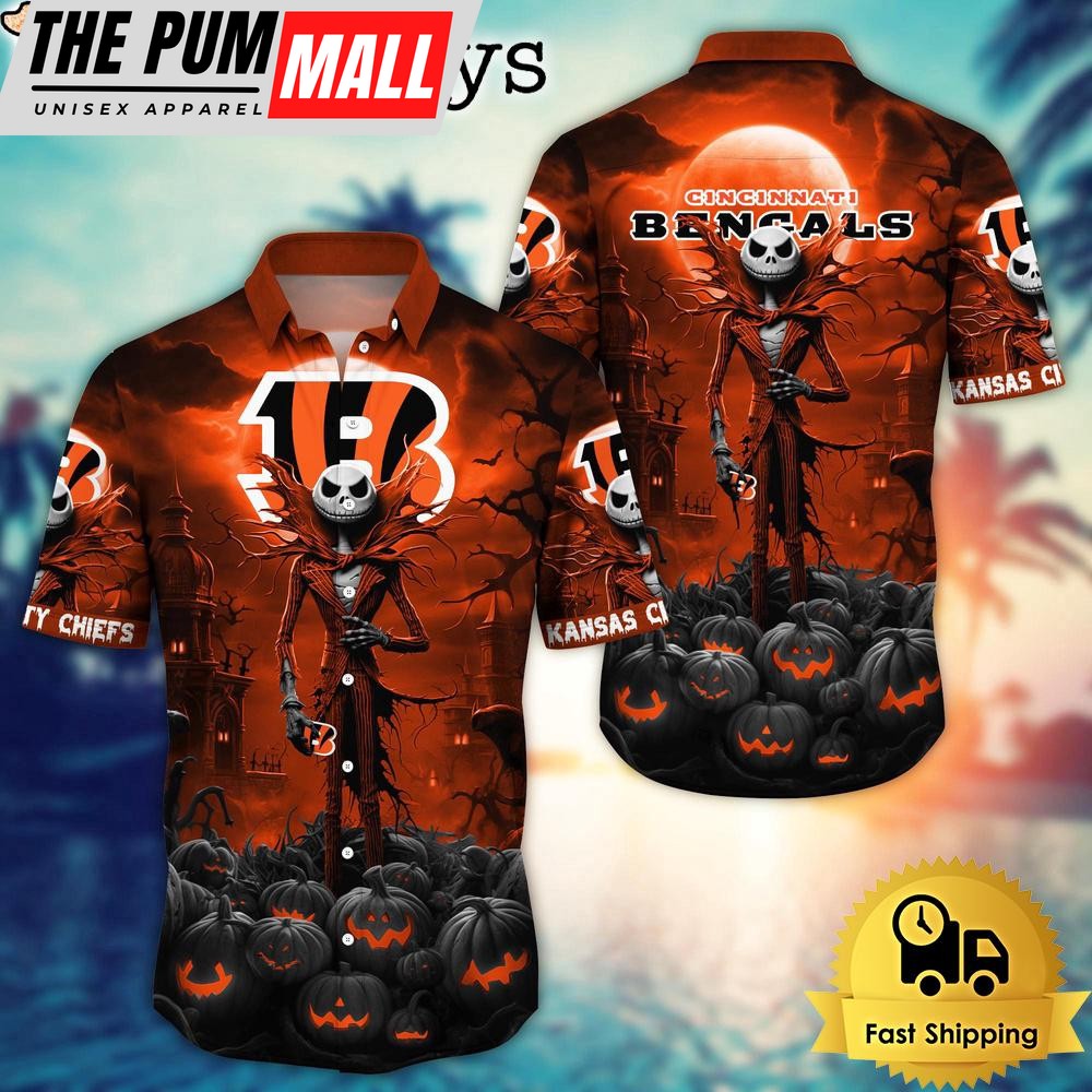 NFL Cincinnati Bengals Halloween Jack Hawaiian Shirt