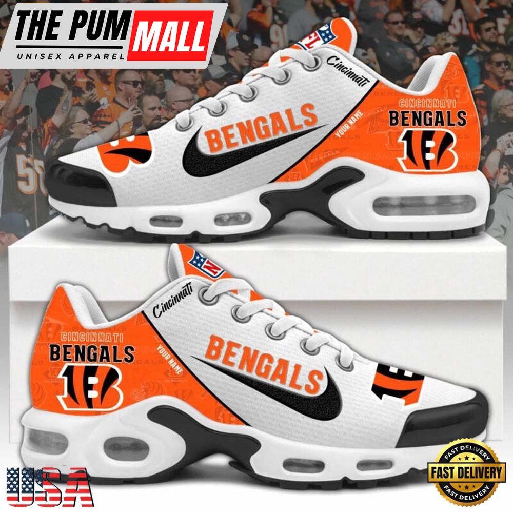 NFL Cincinnati Bengals Logo 2025 Custom Air Max Plus Shoes Running Sneakers