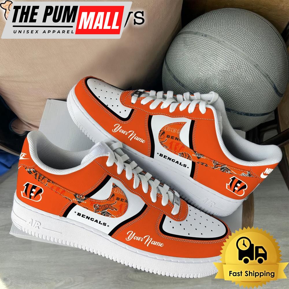 NFL Cincinnati Bengals Logo Team Limited Edition New Design Custom Air Force 1 Shoes