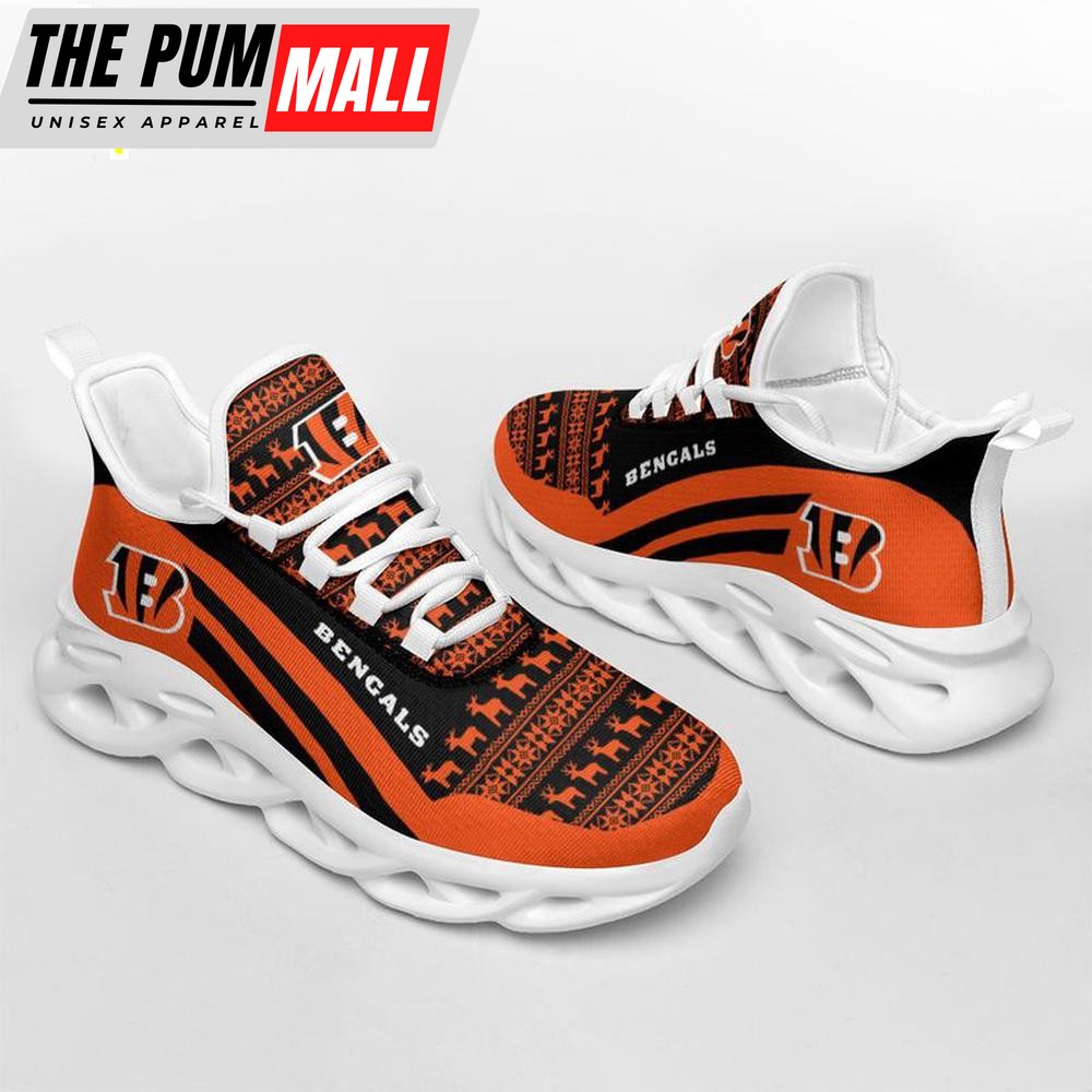 NFL Cincinnati Bengals Merry Christmas Max Soul Shoes Gift For Fans
