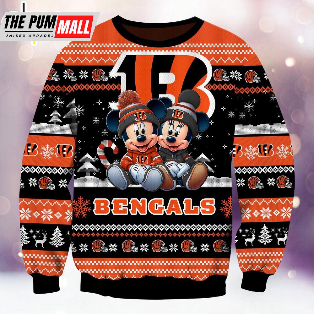 nfl-cincinnati-bengals-mickey-and-minnie-cute-christmas-ugly-sweater-tlo0f9y9 NFL Cincinnati Bengals Mickey And Minnie Cute Christmas Ugly Sweater