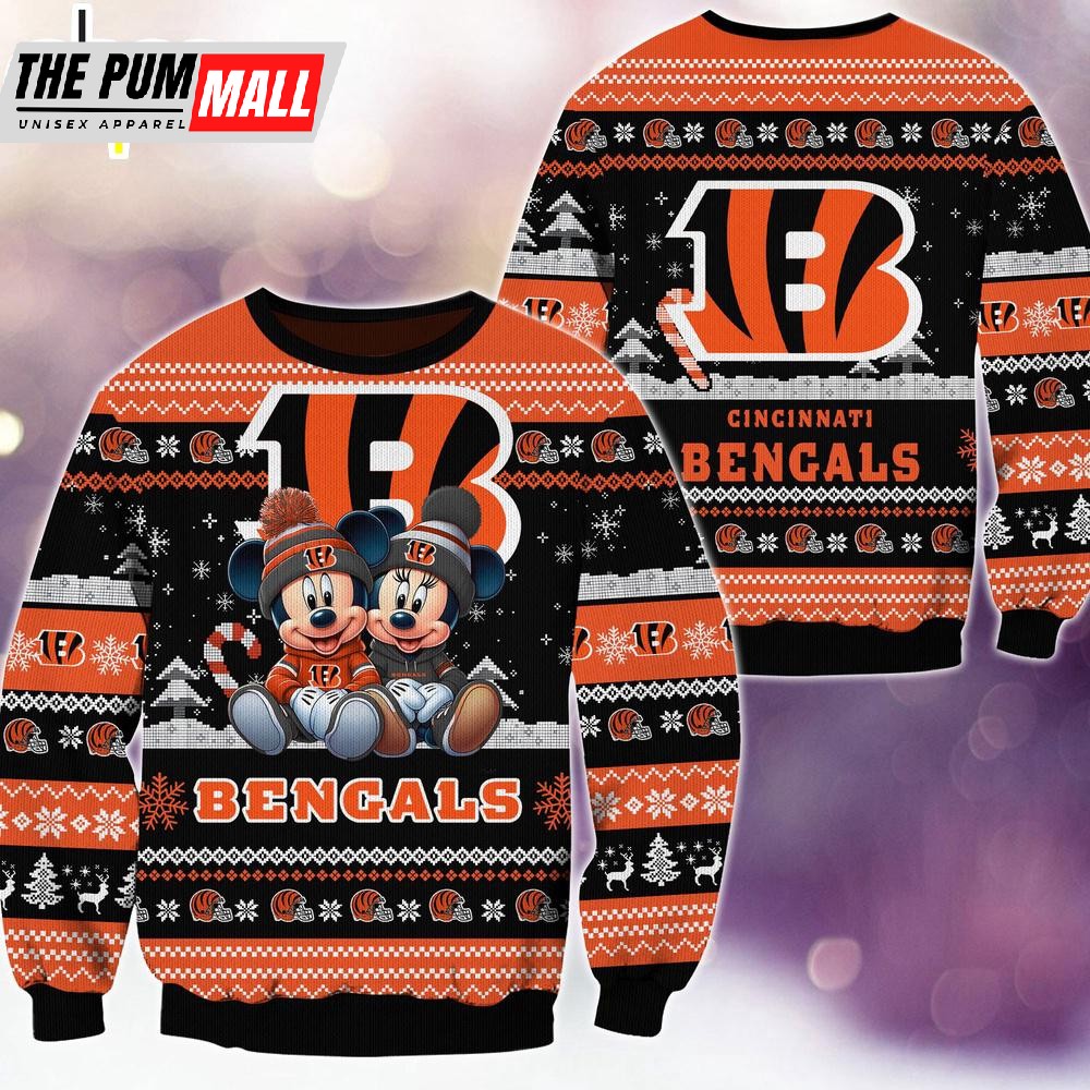 nfl-cincinnati-bengals-mickey-and-minnie-cute-christmas-ugly-sweater-tlo0f9y9 NFL Cincinnati Bengals Mickey And Minnie Cute Christmas Ugly Sweater