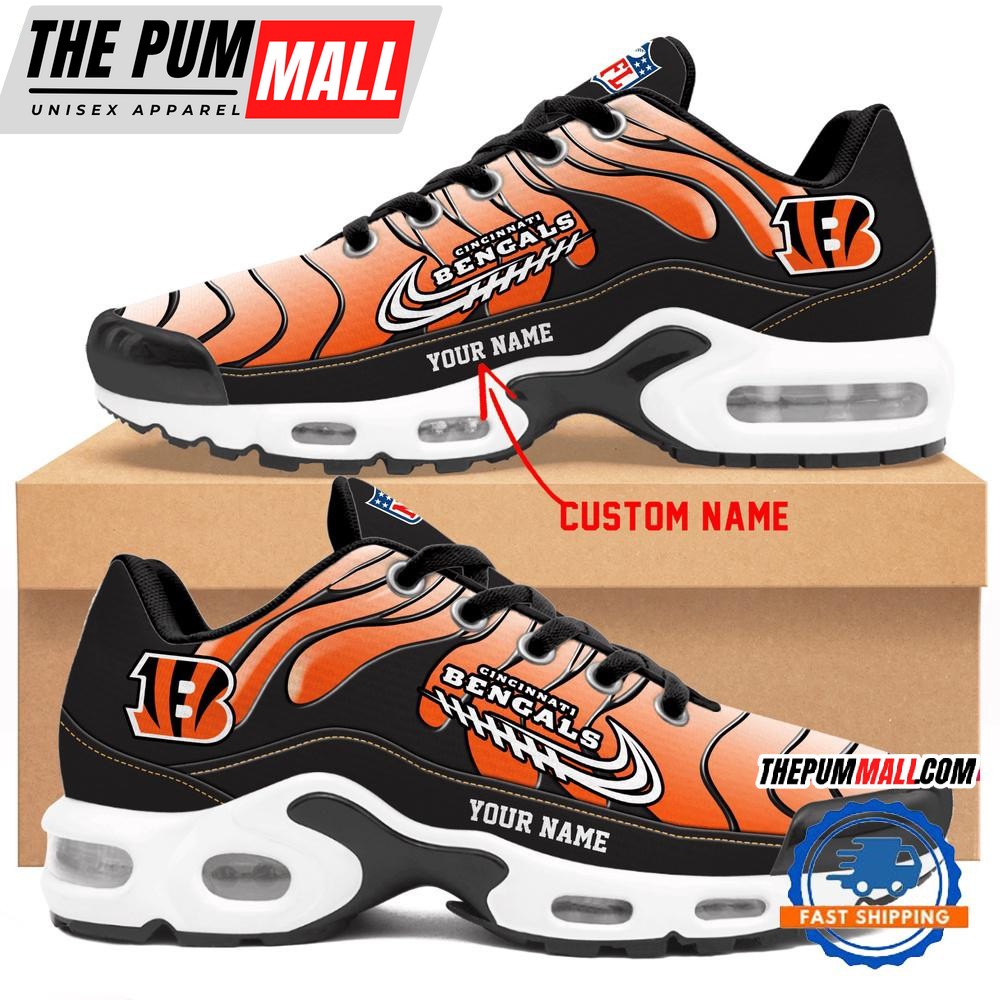 NFL Cincinnati Bengals Personalized Limited Edition Air Max Plus Shoes Sneaker