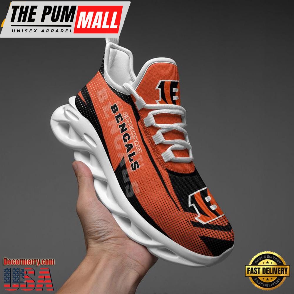 NFL Cincinnati Bengals Sport Logo Max Soul Shoes , Running Sneakers Shoes
