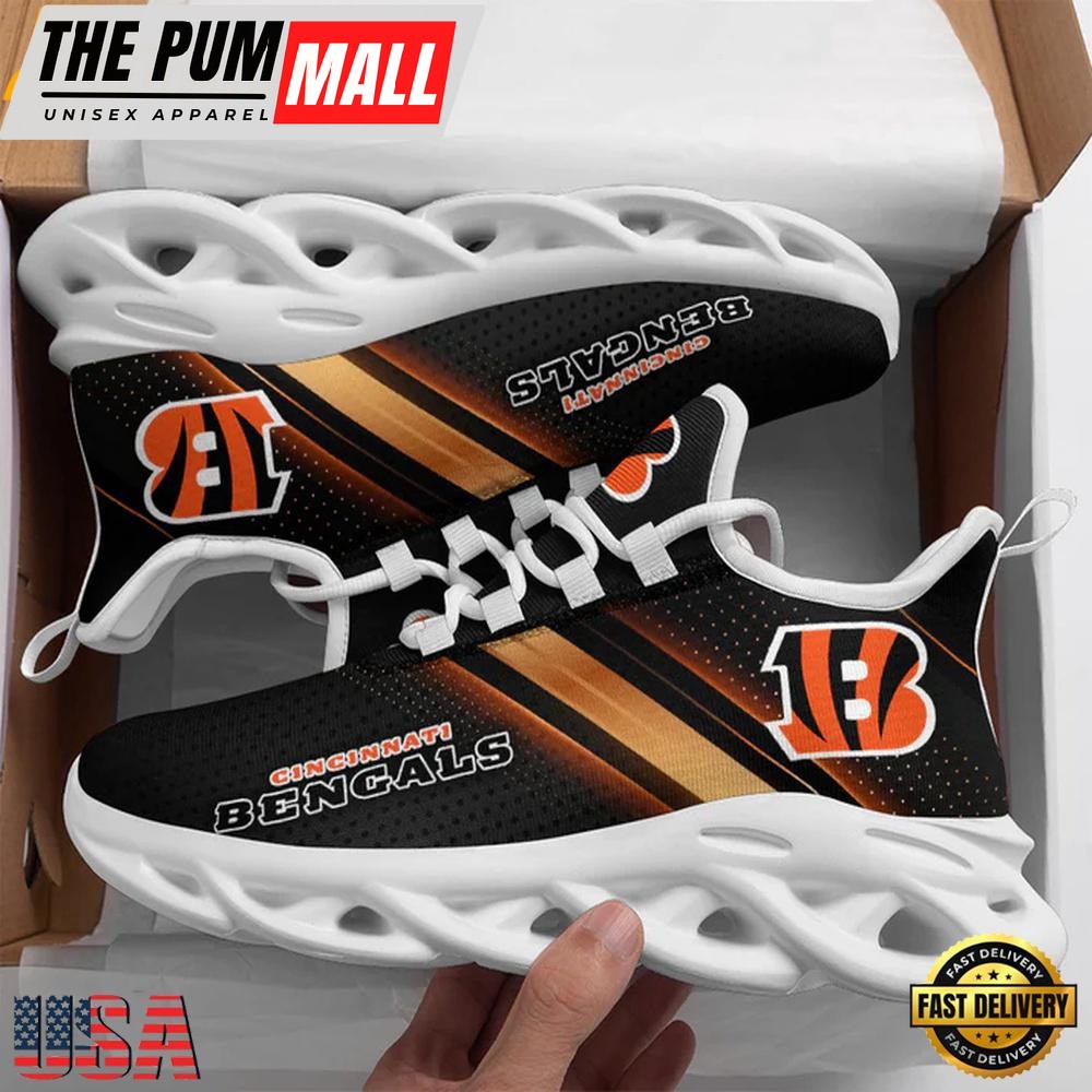 NFL Cincinnati Bengals Sport Team Max Soul Shoes, Running Sneakers Shoes, Fan Gifts