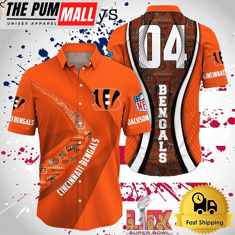 NFL Cincinnati Bengals Super Bowl LIX Fans Custom Hawaiian Shirt