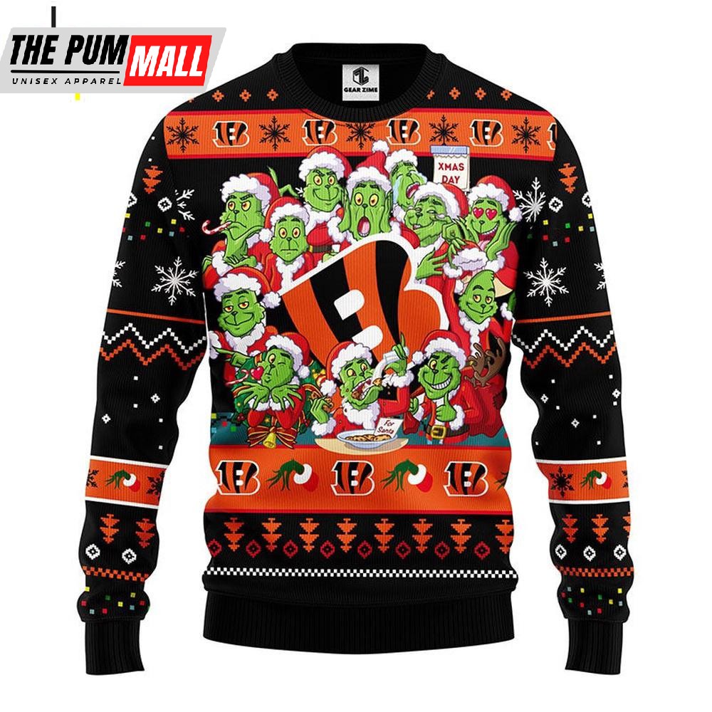 NFL Cincinnati Bengals The Gricnh Christmas Ugly Sweater