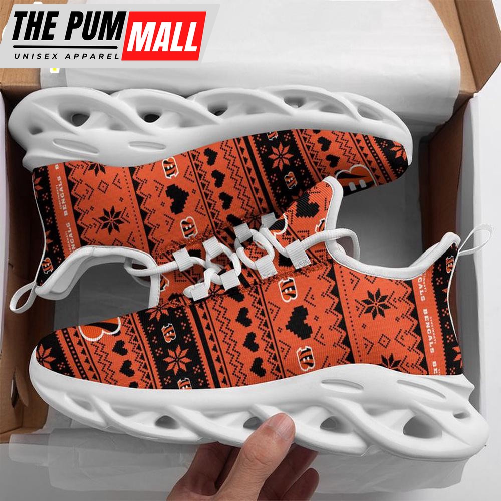 NFL Cincinnati Bengals X-max Patterns Christmas Max Soul Shoes