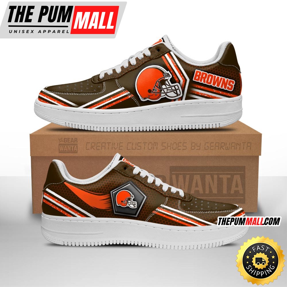 NFL Cleveland Browns Air Force 1 Shoes Air Sneakers For Fans