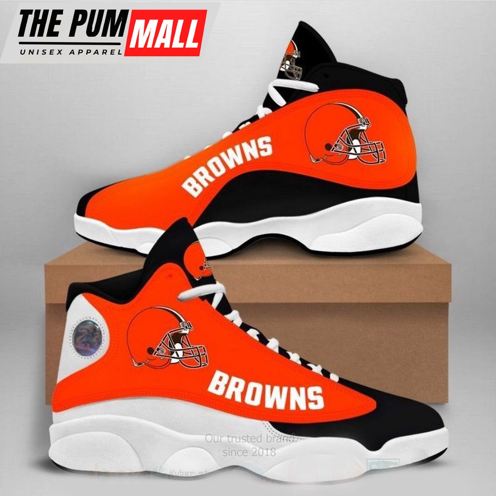 NFL Cleveland Browns Air Jd 13 Shoes