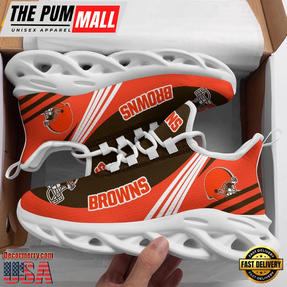 NFL Cleveland Browns Basic Logo Max Soul Shoes , Running Sneakers Shoes
