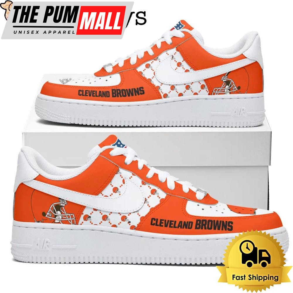 NFL Cleveland Browns Every Step Carries Belief Custom Air Force 1 Shoes