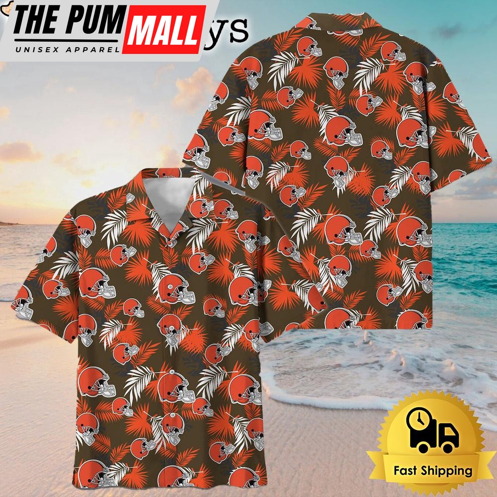 NFL Cleveland Browns Hawaiian Shirts For Family Trips