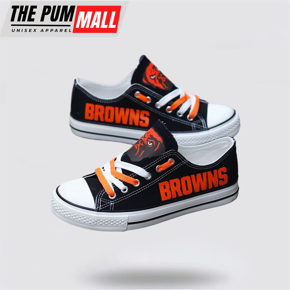 nfl-cleveland-browns-low-top-canvas-shoes-sport-sneakers-fuel-your-passion-for-t-bhwlpstg NFL Cleveland Browns Low Top Canvas Shoes Sport Sneakers Fuel Your Passion For The Game With Every Stride