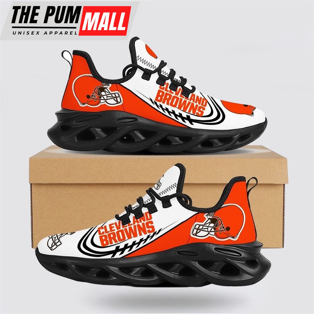 NFL Cleveland Browns Max Soul Shoes Sneakers Sport Shoes Dominate The Streets With Authentic Nfl Style