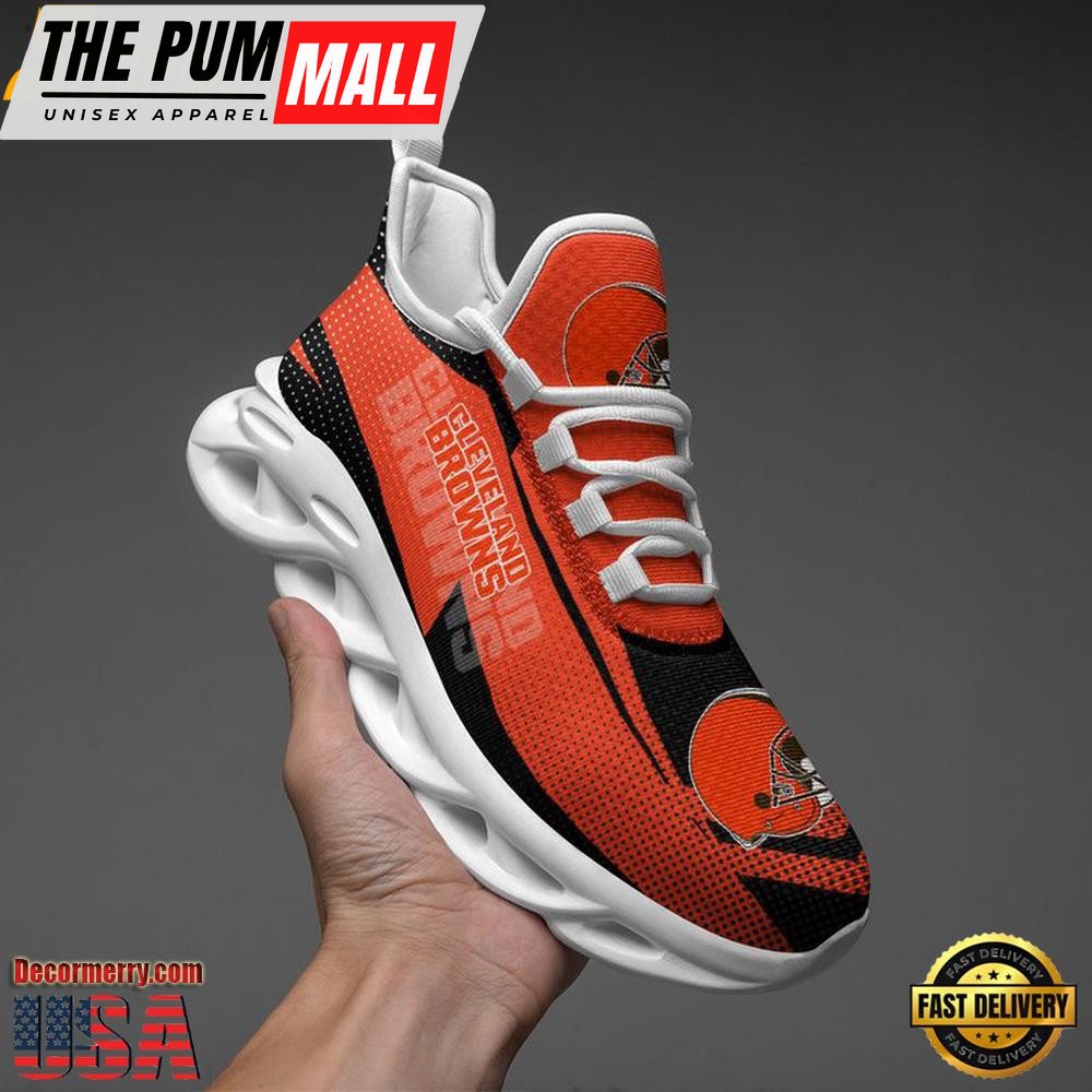 NFL Cleveland Browns Sport Logo Max Soul Shoes , Running Sneakers Shoes