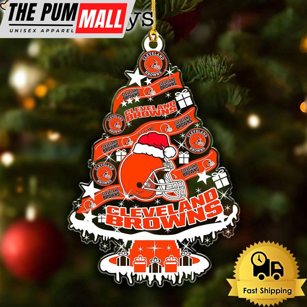 NFL Cleveland Browns Tree Christmas Ornament Limited Edition