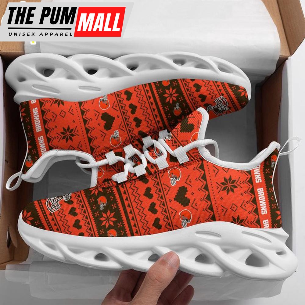 NFL Cleveland Browns X-max Patterns Christmas Max Soul Shoes