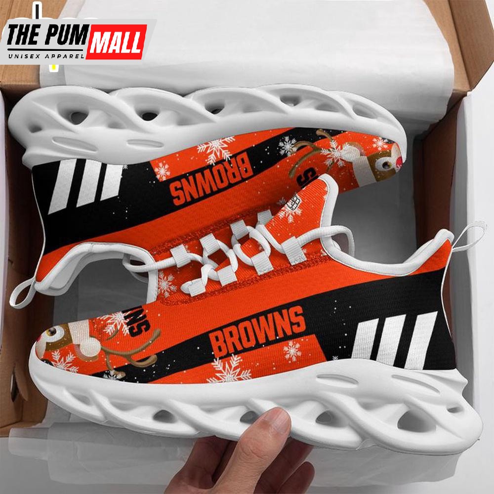 NFL Cleveland Browns X-max Reindeer Christmas Max Soul Shoes