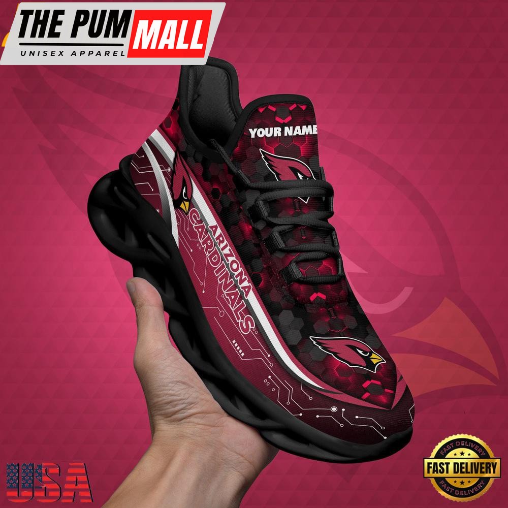NFL Custom Arizona Cardinals Name Team Logo Design Max Soul Shoes