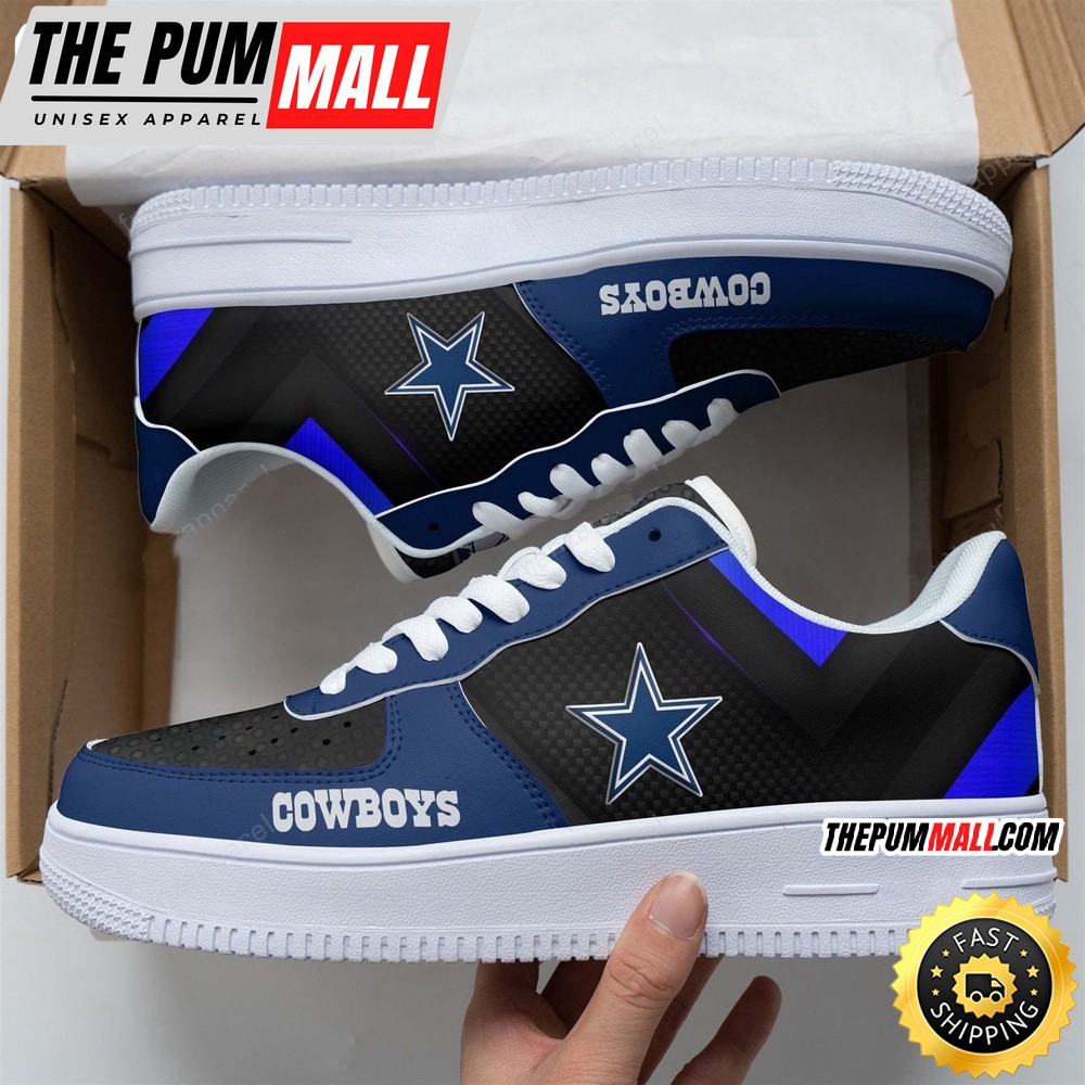 NFL Dallas Cowboys Air Force 1 Shoes Football Shoes For Fans